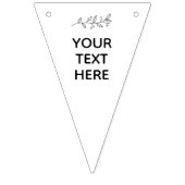 Gold & White Hearts huwelijksfeest PERSONALISEREN Vlaggetjes (Tweede vlag)