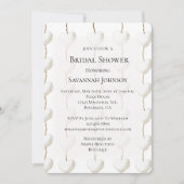 Gold White Hearts Vrijgezellenfeest Kaart (Voorkant)