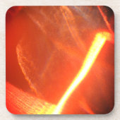 Gold White Hot Light op Glass Bier Onderzetter (Voorkant)