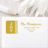 Gold White JOY | Retouradreslabel Etiket (Insitu)