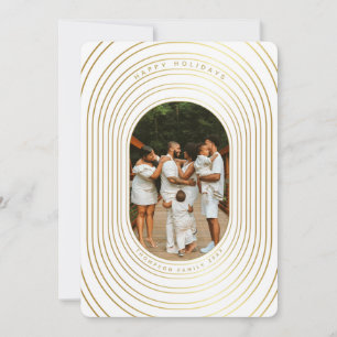 Gold White - Kaart voor kerstfeestdagen met eigen