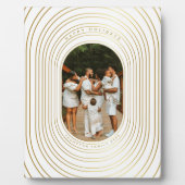 Gold White - kerstfeest met eigen foto's Fotoplaat (Voorkant)