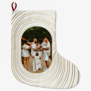 Gold White - kerstfeest met eigen foto's Grote Kerstsok