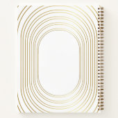 Gold White - kerstfeest met eigen foto's Notitieboek (Achterkant)