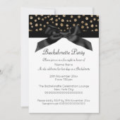 GOLD WHITE LEOPARD DIAMOND BACHELORETTE INVITATIE KAART (Voorkant)