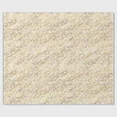 Gold White leopard-printer        Cadeaupapier (Vlak)