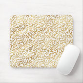 Gold White leopard-printer Muismat (Met muis)