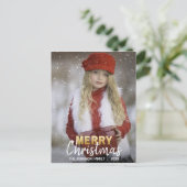 Gold White Merry Christmas Feestdagen Familie | FO (Staand voorkant)