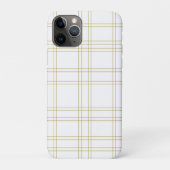 Gold & White - Minimale, moderne, schone patronen Case-Mate iPhone Case (Achterkant)