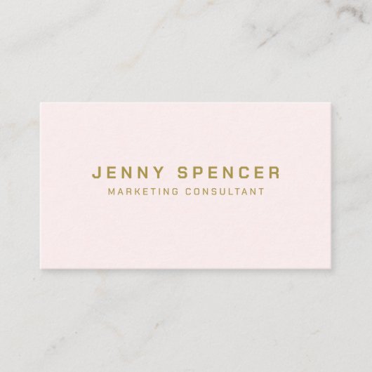 Gold White Minimalist QR Code Professional Visitekaartje (Voorkant)