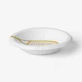 Gold & White Modern Tennis Ball Racket Papieren Kommen (Gebogen)