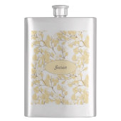 Gold White Morning Glory Flower Flacon (Voorkant)