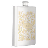 Gold White Morning Glory Flower Flacon (Rechts)