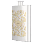 Gold White Morning Glory Flower Flacon (Links)