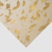Gold White Ombre Animal Print Tissuepapier (Detail)