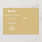 Gold White Ornamenten Zakelijke vakantie Briefkaar Feestdagenkaart (Achterkant)