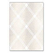 Gold White Oval Geometric Art Deco Gatsby Wedding Kaart (Achterkant)