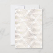 Gold White Oval Geometric Art Deco Gatsby Wedding RSVP Kaartje (Achterkant)
