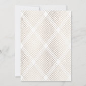 Gold White Oval Geometric Simple Modern Gatsby Kaart (Achterkant)