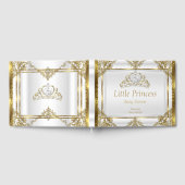 Gold White Pearl Princess Baby shower Gastenboek (Volledig)