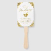 Gold White Photo Pharmacy School Afstuderen Handwaaier (Voorkant)