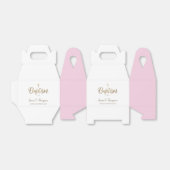 Gold White - roze baptisme Cross Custom Dank je Fa Bedankdoosjes (Uitgevouwen)