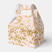 Gold White Roze Confetti Bedankdoosjes (Voorkant Zijde)