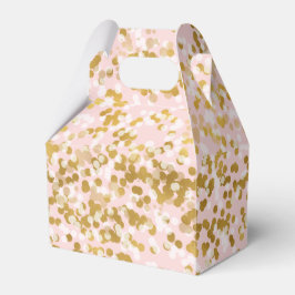 Gold White Roze Confetti Bedankdoosjes