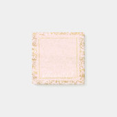Gold White Roze Confetti Post-it® Notes (Voorkant)