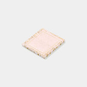 Gold White Roze Confetti Post-it® Notes (Schuin)