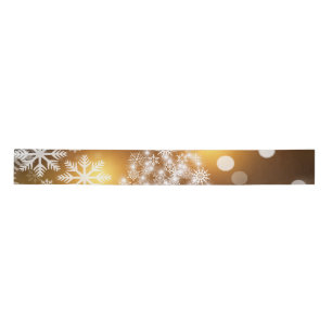 Gold White Satijnen Lint