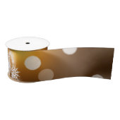 Gold White Satijnen Lint (Spoel)