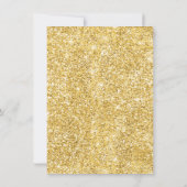 Gold White Script Confetti Holiday Kerstfeest Kaart (Achterkant)