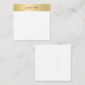 Gold White Sjabloon Handschrift Script Naam (Voorkant / Achterkant)