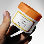 Gold & White Skincare Label Sticker Verpakking