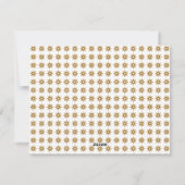 Gold & White Snowflake Business Holiday Card Feestdagenkaart (Achterkant)