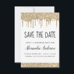 Gold White Sparkle Glitter Sweet 16 Bewaar de datu Kaart<br><div class="desc">White and Gold Sparkle Dripping Glitter Sweet Sixteen - 16 Girl's Birthday Party Save the Date Uitnodiging. Deze uitnodiging is perfect voor het elegante en moderne Sparkle Glitter Sweet 16th Birthday Party op zoek naar een trendy stijl om te vieren.</div>