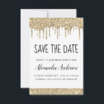 Gold White Sparkle Glitter Sweet 16 Bewaar de datu Kaart<br><div class="desc">White and Gold Sparkle Dripping Glitter Sweet Sixteen - 16 Girl's Birthday Party Save the Date Uitnodiging. Deze uitnodiging is perfect voor het elegante en moderne Sparkle Glitter Sweet 16th Birthday Party op zoek naar een trendy stijl om te vieren.</div>