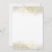 Gold White Wat zit er in je telefoon Brunch Party  Kaart (Achterkant)