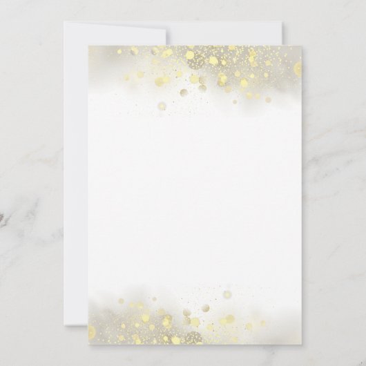 Gold White Wat zit er in je telefoon Brunch Party Kaart (Achterkant)