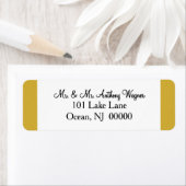 Gold White Wedding Etiket (Insitu)