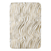  Gold White Zebra afdrukken   Badmat (Voorkant Verticaal)