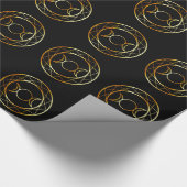 Gold Wiccan symbool Triple Goddess Cadeaupapier (Hoek)