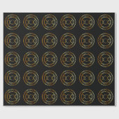 Gold Wiccan symbool Triple Goddess Cadeaupapier (Vlak)