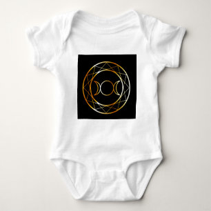 Gold Wiccan symbool Triple Goddess Romper