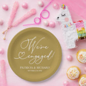 Gold Wij zijn een servicepartij Papieren Bordje (Feest)