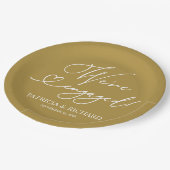 Gold Wij zijn een servicepartij Papieren Bordje (Gekanteld)