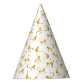 Gold Wild Monkey Tropical Oerwoud Feesthoedjes (Voorkant)