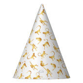 Gold Wild Monkey Tropical Oerwoud Feesthoedjes (Links)