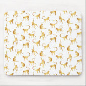 Gold Wild Monkey Tropical Oerwoud Muismat (Voorkant)